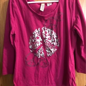 3/4 sleeve girls shirt